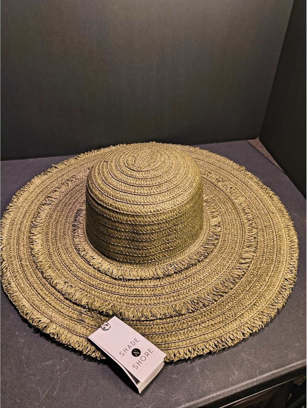 Shade & Shore woven wide brim sun hat